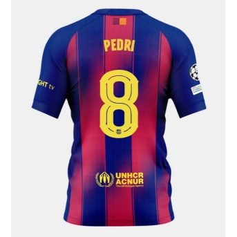 Billige Fotballdrakt Barcelona Pedri Gonzalez #8 Replika Hjemmedrakt 2025-26 Kortermet